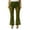Green, variant on Rdhnmea Women Flare Pants Lace See-Through Elastic Waist Trousers Bottoms