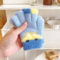 thumbnail image 2 of MeetoTime Kids Gloves Winter Fleece-Lined Thick Warmth Outdoor Five-Finger Cute Gloves for Boys Girls 2-5 Years, 2 of 6