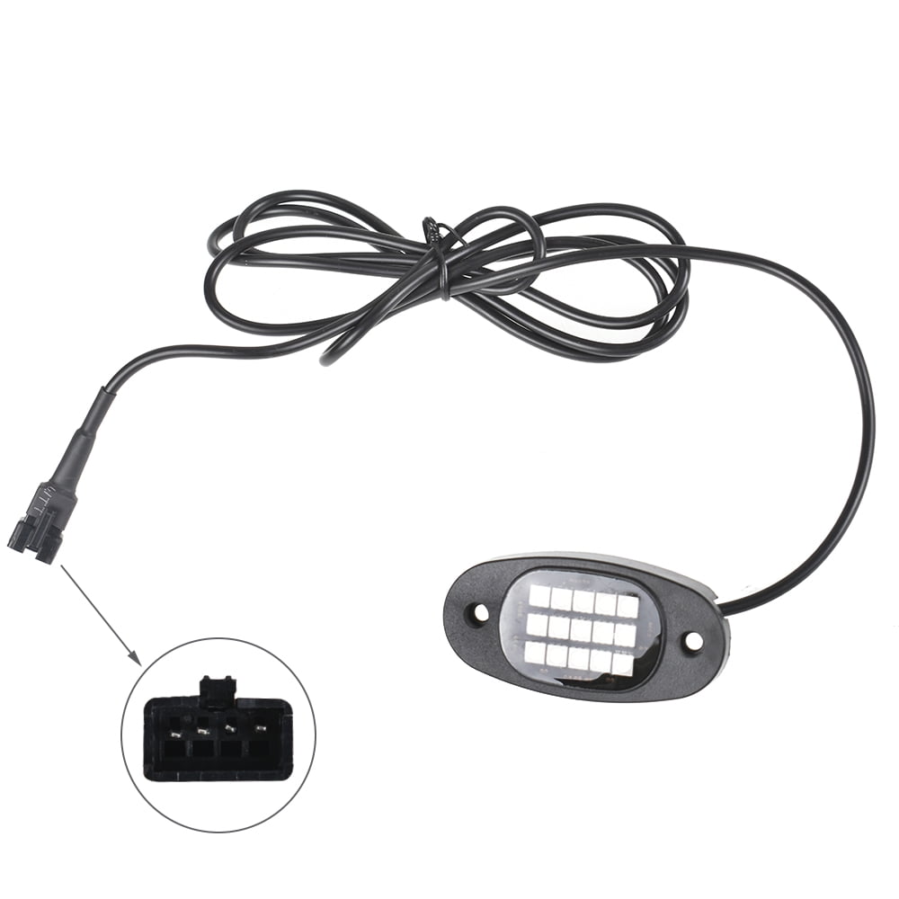 Labwork 10 Pods RGB LED Rock Lights, Multicolor Neon Underglow Waterproof Music Lighting Kit Underbody Neon Music Light Bluetooth APP Control for Car ATV SUV Motorcycle