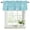 Baby Blue, Sky, Frost, variant on Vintage Chartreuse Starfish Curtain Valances for Windows, Kitchen Valance Window Treatments Panel 2 Pack, Summer Coastal Beach Marine Rod Pocket Short Curtains for Bathroom Bedroom 42 x 12 Inch