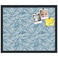 thumbnail image 2 of PinPix 24x20 Custom Cork Bulletin Board White Navy Poster Board Has a Fabric Style Canvas Finish, Framed in White Navy, by ArtToFrames (PinPix-1878), 2 of 5