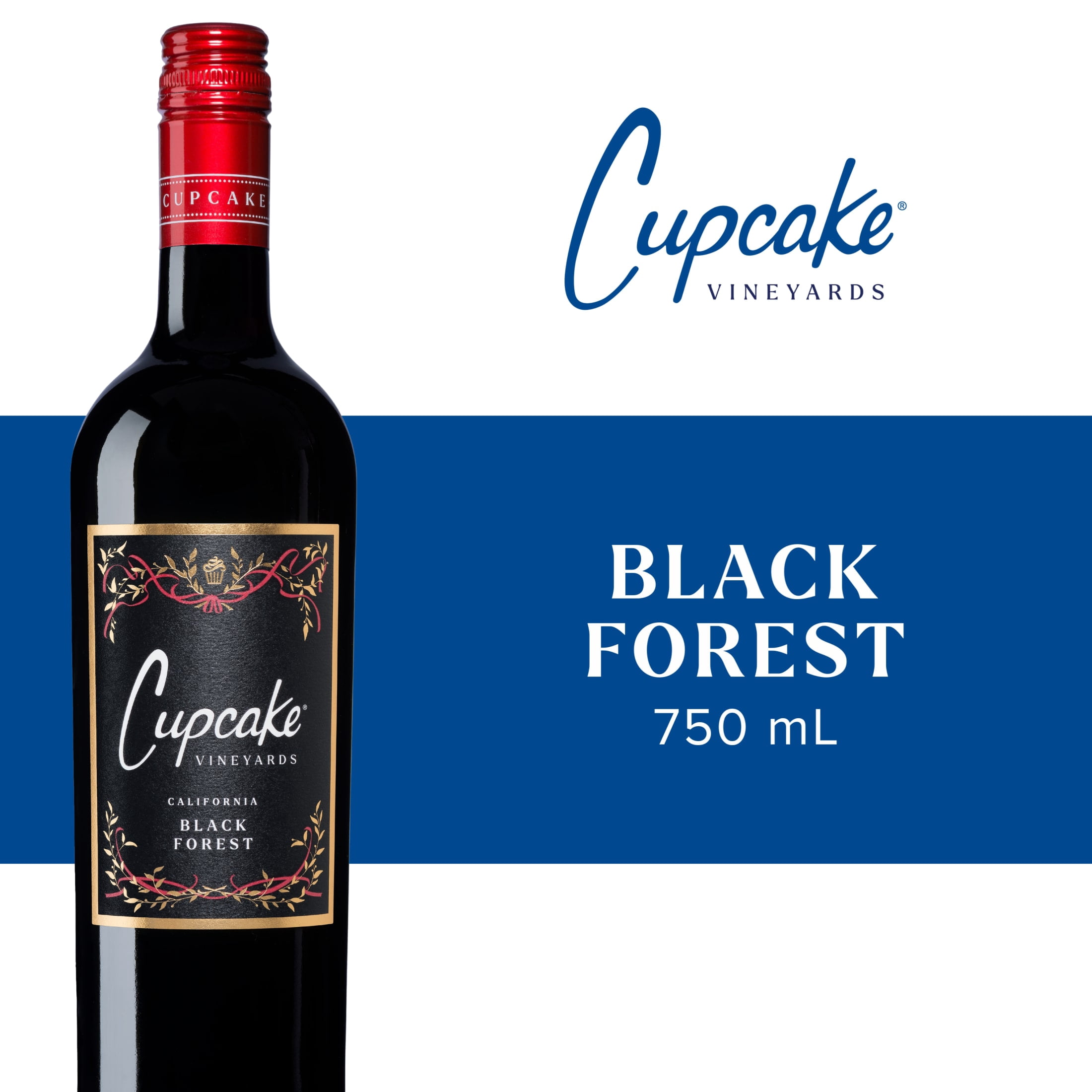 Cupcake Vineyards Black Forest, Red Wine, 750ml - Walmart.com