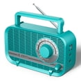 thumbnail image 1 of Radio AM FM portátil Audiocrazy con Bluetooth y altavoz verde, 1 of 7