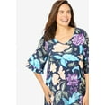 thumbnail image 4 of Woman Within Plus Size Ruffled Elbow-Sleeve Tunic, 4 of 4