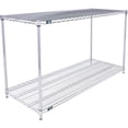 thumbnail image 3 of Nexel 2 Shelf Chrome ESD Wire Shelving Unit Starter 60""W x 24""D x 34""H, 3 of 3