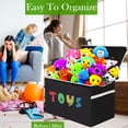 thumbnail image 6 of VICTORICH Extra Large Child Collapsible Toy Storage Fabric 32 gal Kids Room Toy Chests, Black, 6 of 9