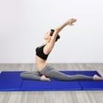 thumbnail image 3 of Costway 4'x10'x2" Folding Gymnastics Gym Mats Blue Stretching Yoga Blue, 3 of 9
