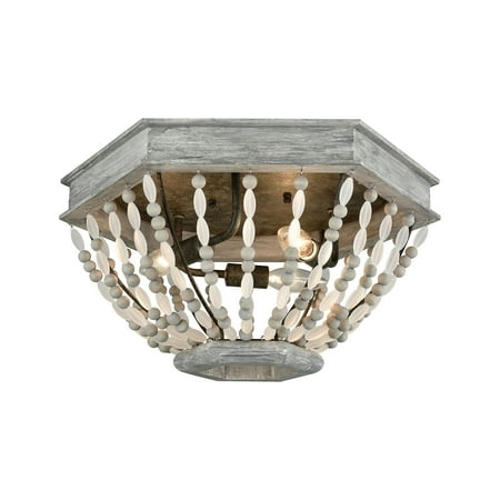 

Elk Home Summerton 18 Wide 3-Light Flush Mount - Washed Gray