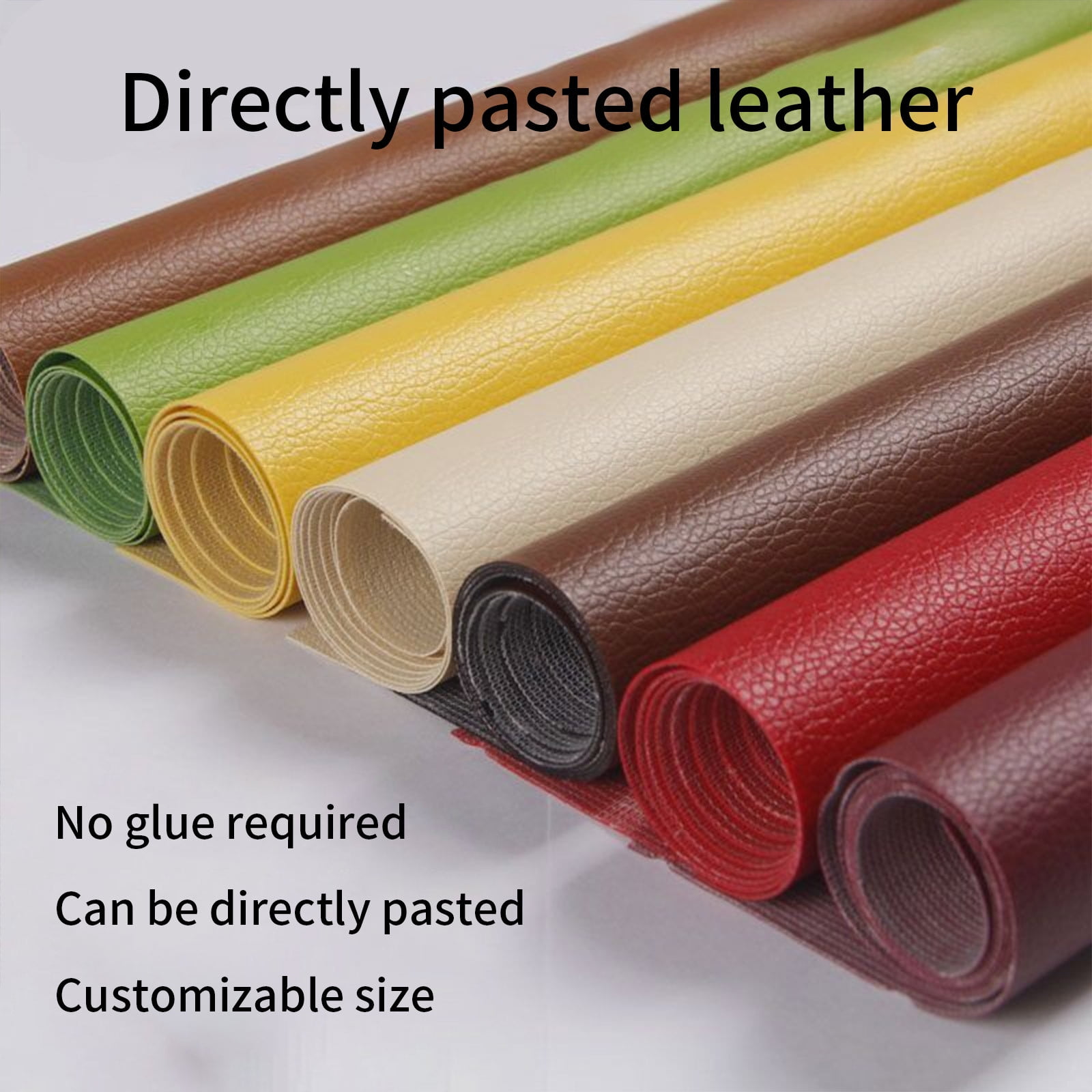Self-Adhesive Leather Repair Patch - 11.8" x 54" Vinyl & Furniture Repair Tape for Sofas, Car Seats, Bags - No Glue, Easy Cut-to-Shape Scratch Cover