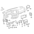 thumbnail image 2 of New Genuine Nissan Ventilator Assy Side 687611PA0A / 68761-1PA0A OEM, 2 of 10