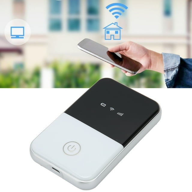 Hotspot WiFi Mobile, Alimenté par Batterie Supporte 10 Utilisateurs 150Mbps 4G LTE WiFi Mobile pour Tablettes