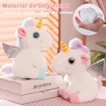 thumbnail image 4 of 2pcs Unicornio Pony De Peluche Arcoiris Tipo Pegaso Almohada Xtellar blanco, 4 of 4