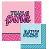 Team Pink Team Blue Reversible Beverage Napkins (18 ct)