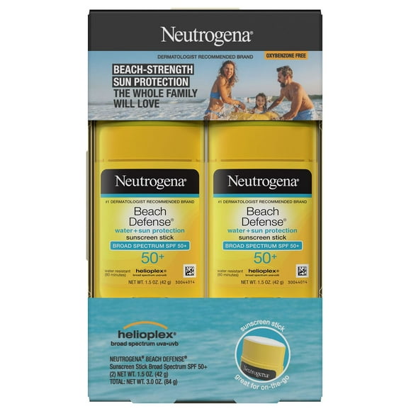 Neutrogena Beach Defense Broad Spectrum Sunscreen Stick, SPF 50+, 1.5 oz.