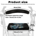 thumbnail image 6 of HELLHERO Turtle Flowers Rollator Seat Covers Easy Fit Backrest Covers & Sun & Dust Protector for Elderly Adults Outdoor Park for The Elderly, 6 of 7