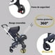 thumbnail image 4 of Carriola Para Bebé Starkids Polux Convertible Con Pañalera Negro Estrellas, 4 of 6