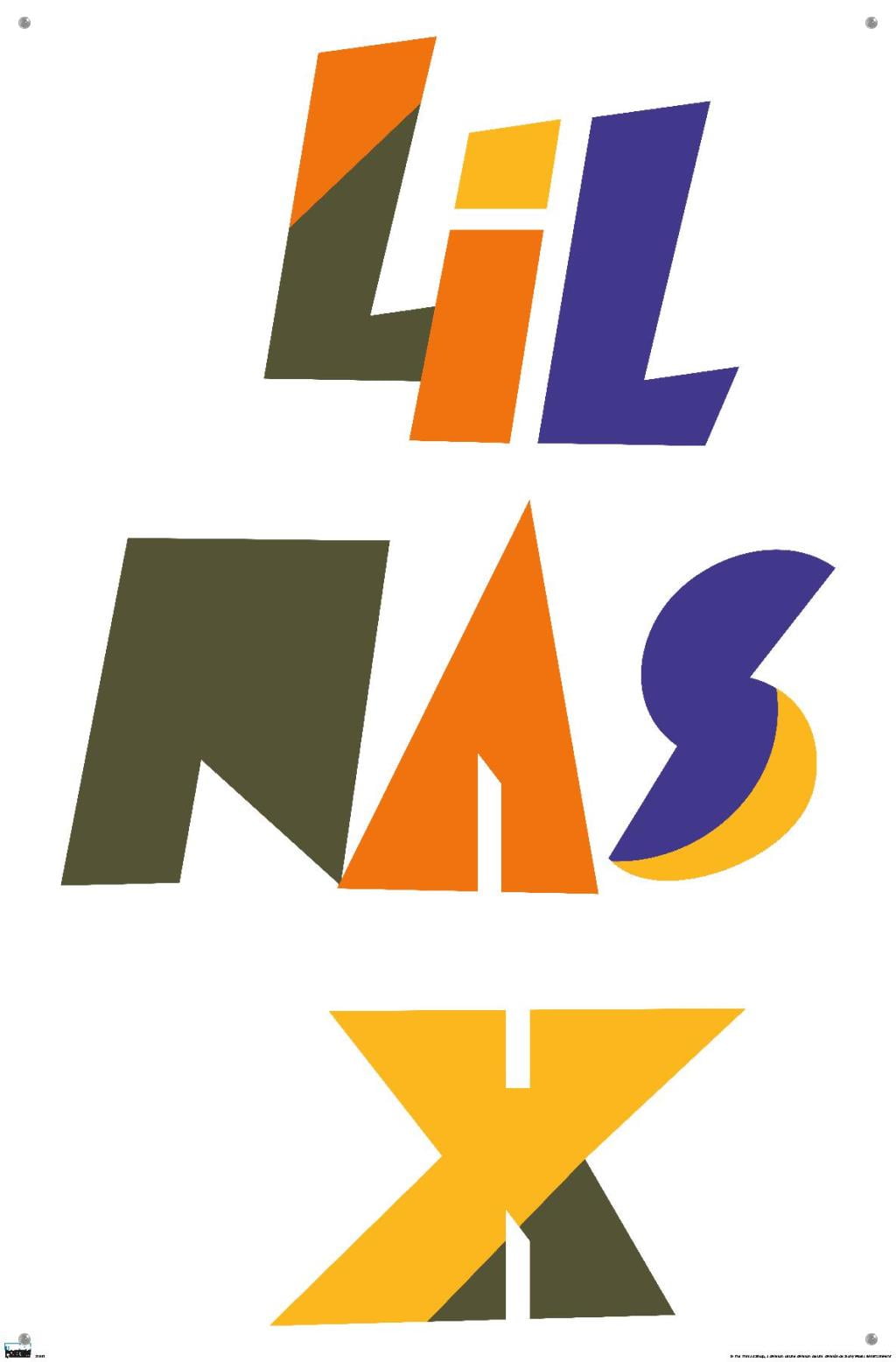 Lil Nas - Logo Wall Poster with Pushpins, 22.375" x 34"