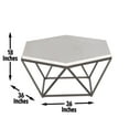 thumbnail image 5 of Steve Silver Corvus White Marble Top Coffee Table, 5 of 6