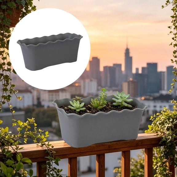 Rectangular Planter Window Planter Box Long Planter Box Patio Planters Plastic Planter Box Rectangle Flower Pot Plant Pots Flower Boxes Succulent Planters Flower Pots