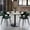 Green, variant on Dining Chairs Set of 2, Modern Faux Leather Kitchen Chairs with Curved Backrest Armrests, Heavy Duty Frame Easy to Clean for Dining Rooms Cafes and Small Spaces, Green
