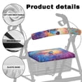 thumbnail image 5 of COEQINE Hummingbird Medical Rollator Walker Seat & Back Covers Oil Paint Rollator Seat Cover Set Universal Rollator Walker Seat and Backrest Covers Suitable for Seniors, 5 of 7