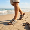 thumbnail image 5 of Minglewis Men Women Cork Footbed Slide Sandals, Arch support Comfort Double Buckle Strap Casual Sandals for Daily Walking Beach Pool Shopping Travel, 5 of 10