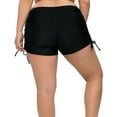 thumbnail image 4 of Women's Plus Swim Trunks High Waisted Swimsuits Bottoms Boyleg Board Shorts, 4 of 5