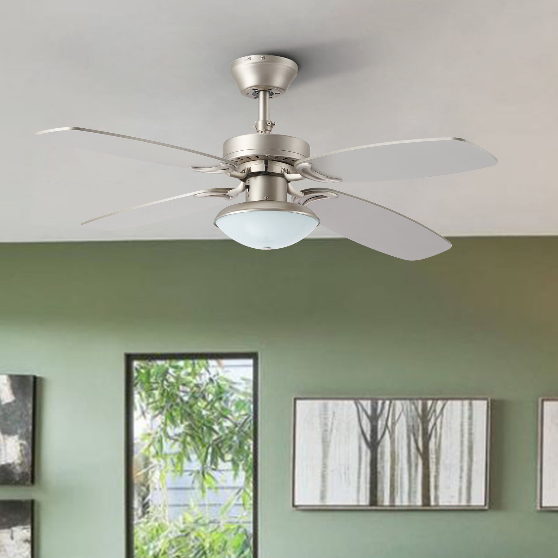 Lamps, Lighting & Ceiling Fans Home Decorators Merwry 52" Matte Black