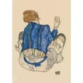 thumbnail image 3 of Schiele, Egon 14x18 Black Modern Framed Museum Art Print Titled - Seated Woman-Back View, 3 of 5