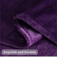thumbnail image 3 of Ultra Soft Microplush Fleece King Blanket, All Season Fuzzy Luxury Lightweight Cozy Bed Blankets for Bed, Couch, Sofa, Travel, Camping (Purple,90"X108"), 3 of 8