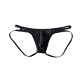 thumbnail image 4 of KHONTS Thongs for Men Soft Comfy Underwear Lace Mesh Breathable Briefs Black XXL, 4 of 4