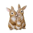 thumbnail image 2 of GROWTH TANK Garden Statue Bunny Figurines Scene Layout Rabbit Sculptures For Bedroom Outdoor 3pcs, 2 of 9