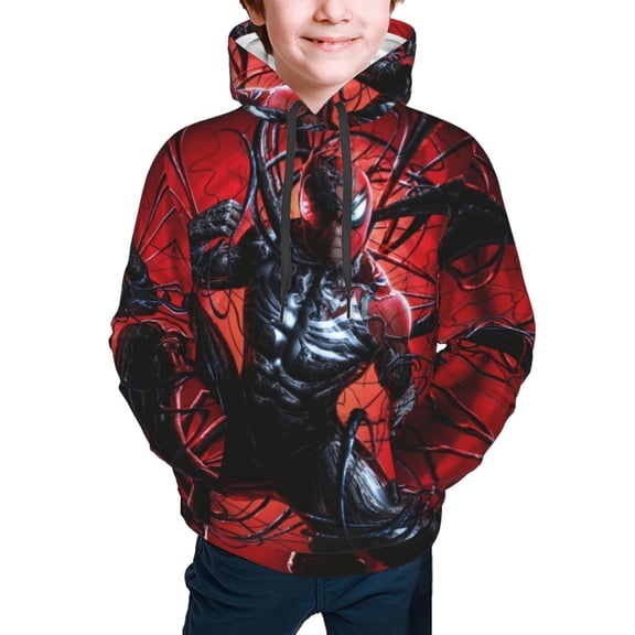 Kids Venom Hoodie Novelty 3d Printed Pullover Hooded Long Sleeve Sweatshirt For Girls Boys
