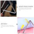 thumbnail image 3 of OUNONA 1Set Steel Yellow Triangle Iron Percussion Instrument for Developing Music Interest and Coordination, 3 of 8