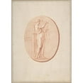 thumbnail image 2 of Bernard Picart 19x24 Gold Ornate Framed and Double Matted Museum Art Print Titled - A Muse, 2 of 4