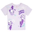 thumbnail image 3 of Marvel Spidey and His Amazing Friends Little Girls' 2-Pack Short Sleeve T-Shirts Lavender Pink, 3 of 5