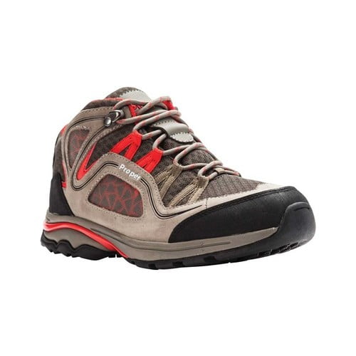 Propet Womens Peak Hiking Boot 10H 2E US Gunsmoke//red