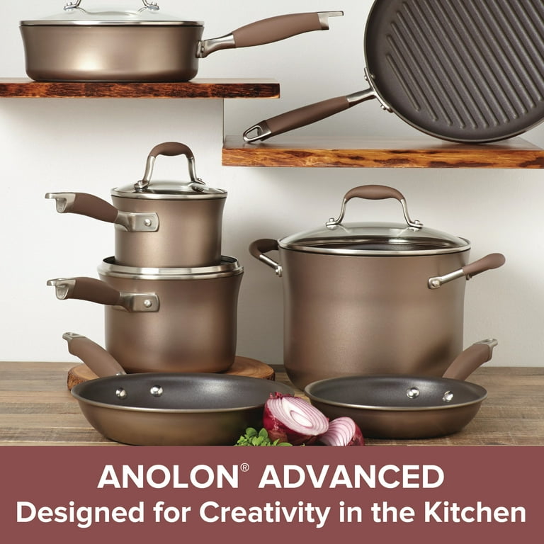 Anolon 11-Piece Cookware Set in Bronze