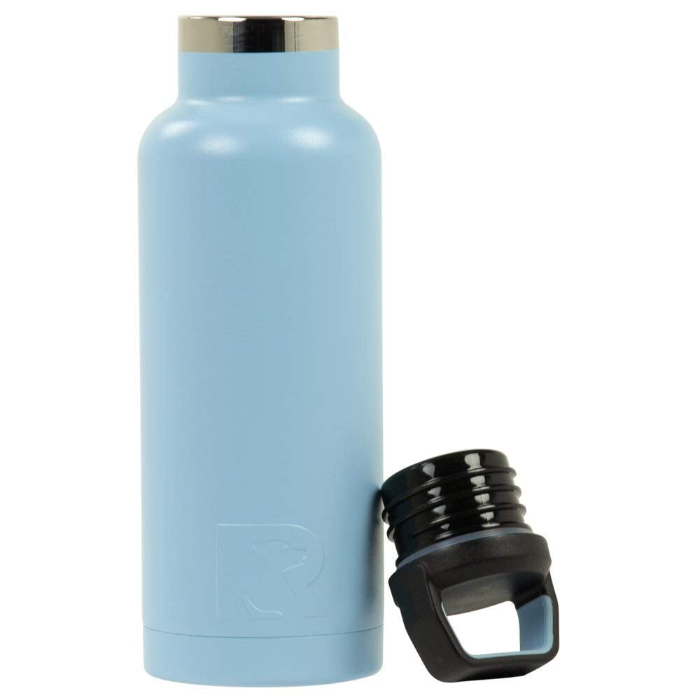 Vintage Thermos Works Series Insulated Gun Metal Blue Bottle 2520T2B Thermax