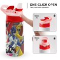 thumbnail image 4 of Power Rangers Stainless Steel Insulated Water Cup for Boys Girls Leakproof Water Bottle with Flip-Flop Lid, 4 of 8