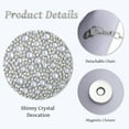 thumbnail image 4 of Evening Clutch Purse for Women Formal Gold Evening Bags Crystal Rhinestone Dressy Silver Shoulder Bag for Prom, 4 of 7