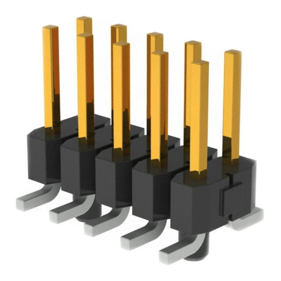 Pack of 2 TSM-105-01-S-DV-A-P-TR Connector Header Surface Mount 10 position 2.54MM