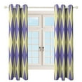 thumbnail image 4 of Purple Diamond Grid Color 2 Panels Blackout Curtains for Bedroom Living Room Drapes Kitchen Room Window Blackout Curtain Grommet, 4 of 6