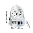 thumbnail image 3 of TGPMGRZ Piano Backpack Whimsical Twee Backpack Y2k Cute Bookbag Medium Daypack Cutecore Supplies #03 Black, One Size, 3 of 4
