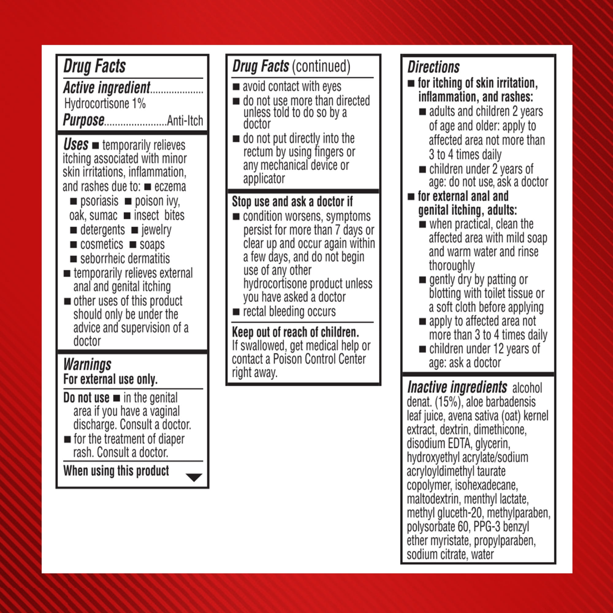 (4 pack) Cortizone-10 Maximum Strength Cooling Itch Relief Gel, 1% Hydrocortisone, Fast-Acting, Anti-Itch Gel for Bug Bites, Rash, Eczema, Psoriasis, Poison Ivy, Oak, Sumac & More, 1 oz