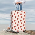 thumbnail image 7 of Disketp Hand Drawn Strawberry Elastic Travel Luggage Cover Travel Suitcase Protective Cover For Trunk Case Apply To 18''-32'' Suitcase Cover-X-Large, 7 of 7