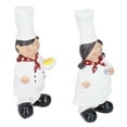 thumbnail image 4 of Chef Statues,Resin Couple Chef Figurine Kitchen Decor Chef Sculptures Modern Innovation, 4 of 8