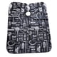 thumbnail image 2 of Bata de corte de peluquería JM impermeable estampado negro 140 x 120 cm, 2 of 5
