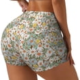 thumbnail image 1 of Balery Daisy Pantalones cortos de entrenamiento estampados para mujer, sin costuras, ajustados, para gimnasio, yoga, correr, deportes, ejercicio activo, fitness.-XX-Large, 1 of 8