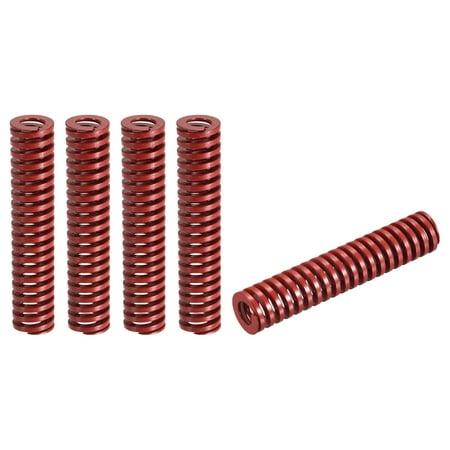 

Die Spring 5 Pack 16mm OD 80mm Long Spiral Stamping Medium Load Die Springs Red